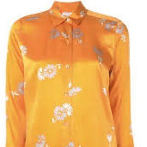Orange Floral Women's Top